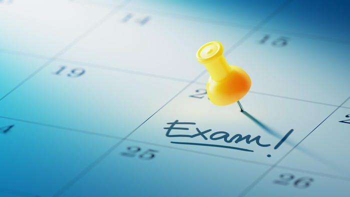 Picture of calendar with LSAT exam date marked