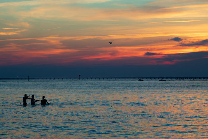Beautiful sunset in Chesapeake