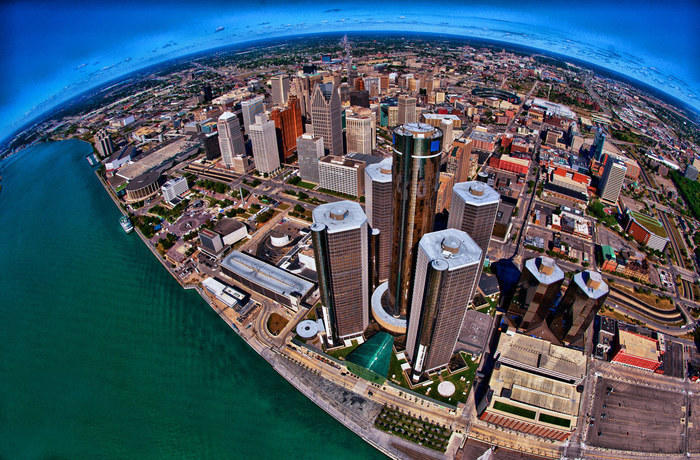 Detroit from above