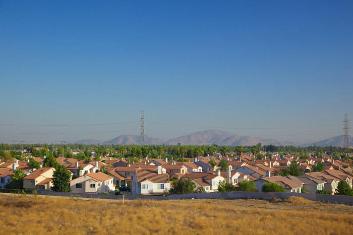 Suburb in Fontana, California