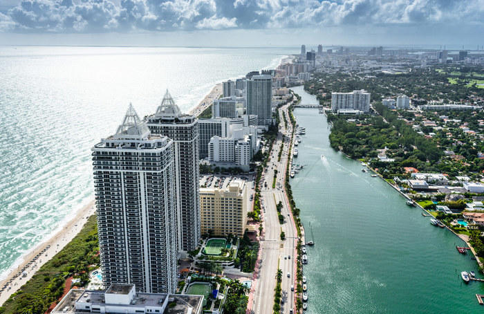 Aerial view of Fort Lauderdale, Florida