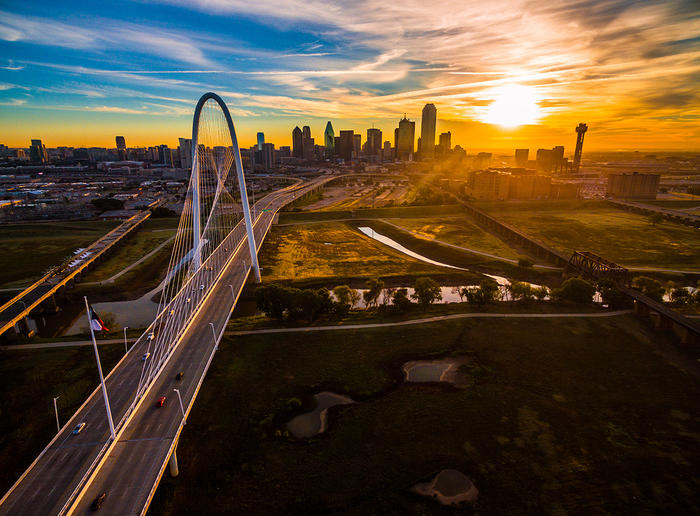 View of Dallas skyline