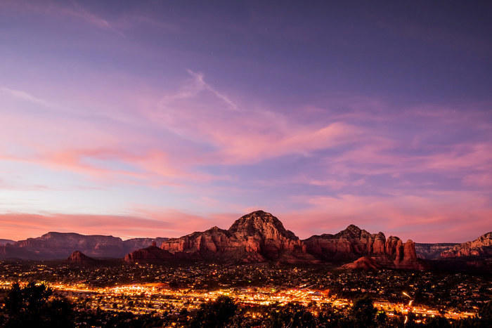 Evening skyline in Mesa Arizona