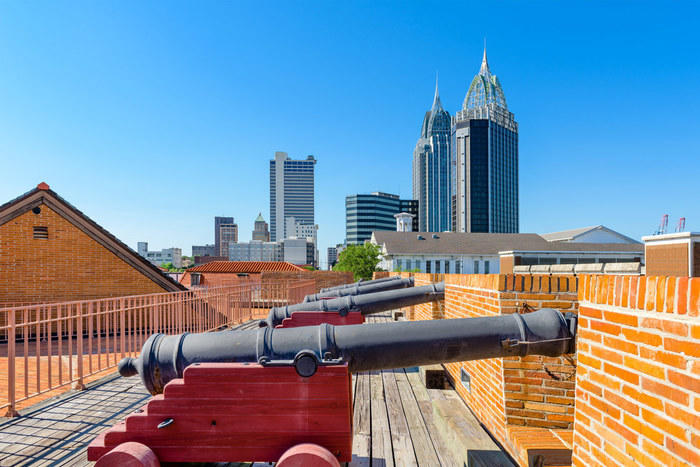 Cannons in Mobile, Alabama