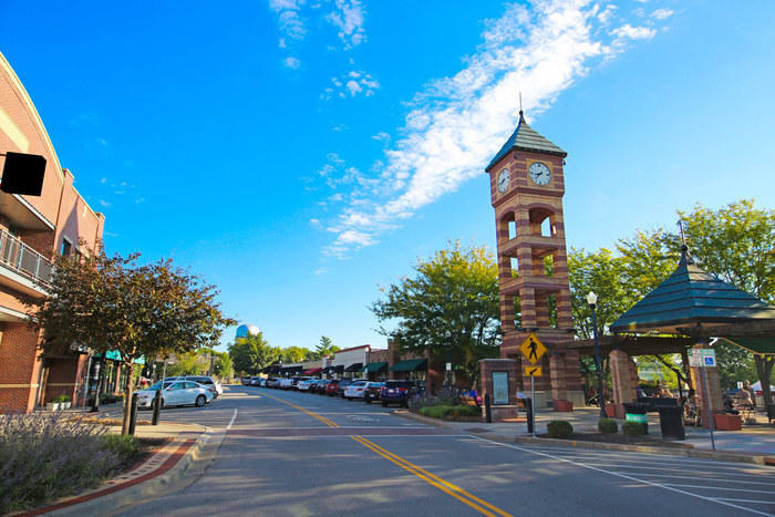 Downtown Overland Park clock tower