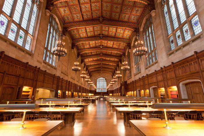 Ornate law school library