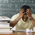 Person struggling studying for for the LSAT