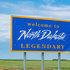 Welcome to North Dakota Highway Sign